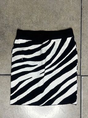 Zebra Print Skirt